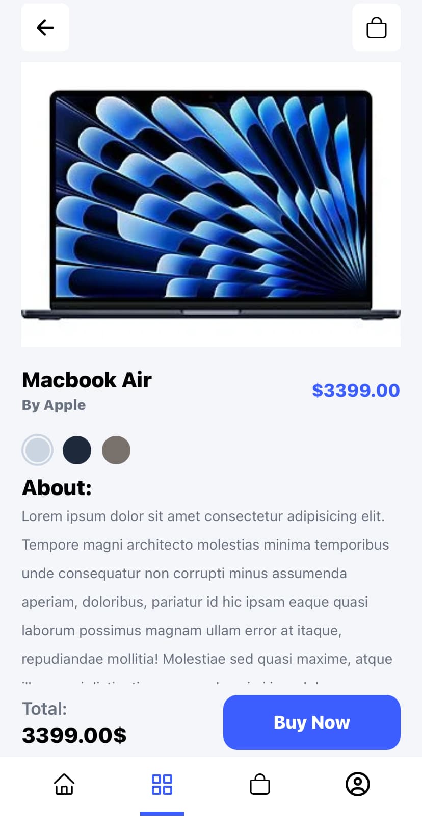 React Native Apple Store App UI screenshot 3