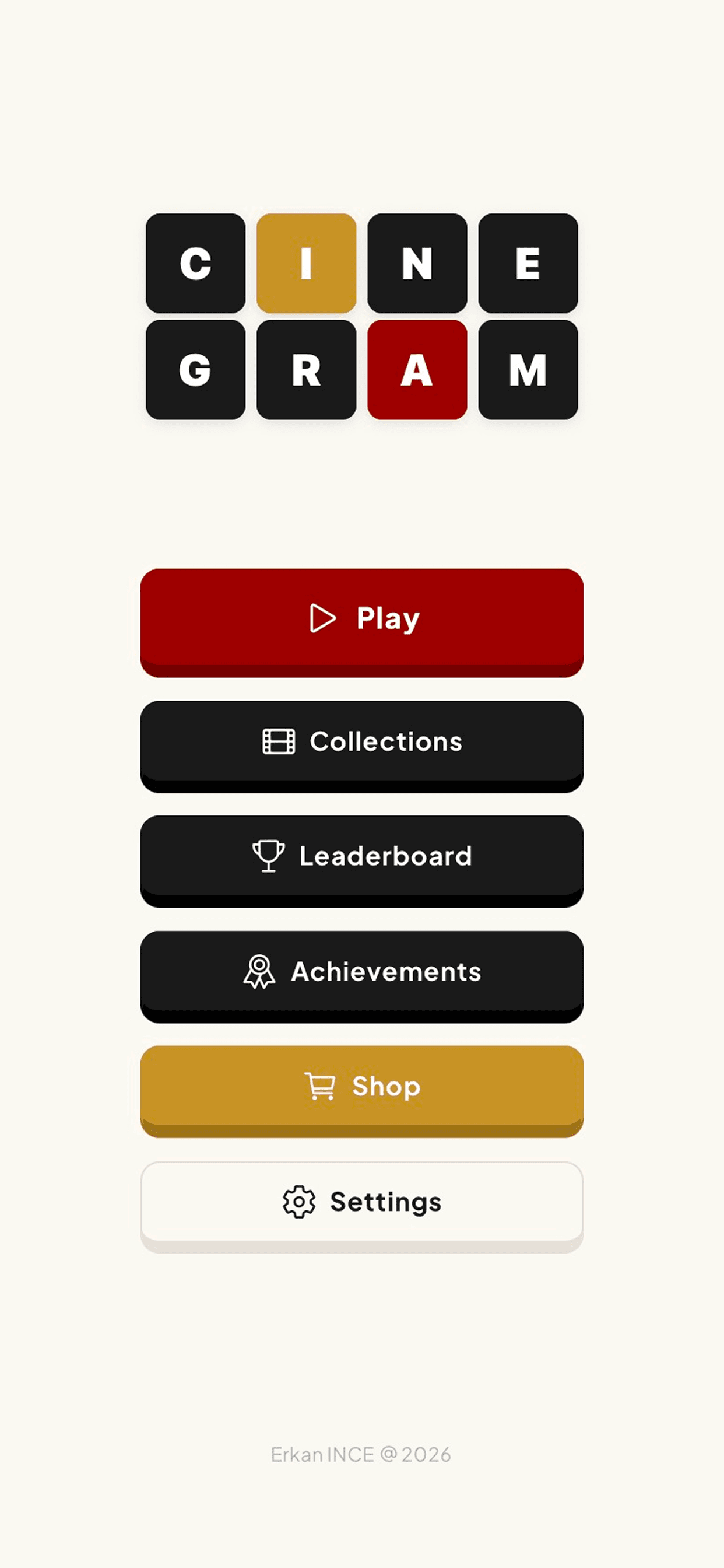 CineGram: Movie Word Puzzle screenshot 1
