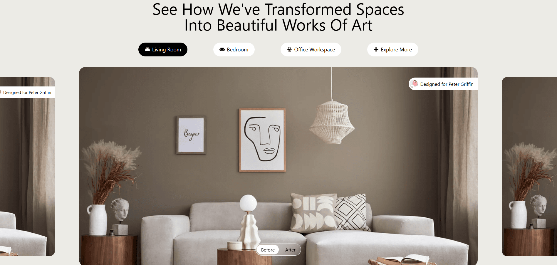 Furniture UI Website screenshot 3