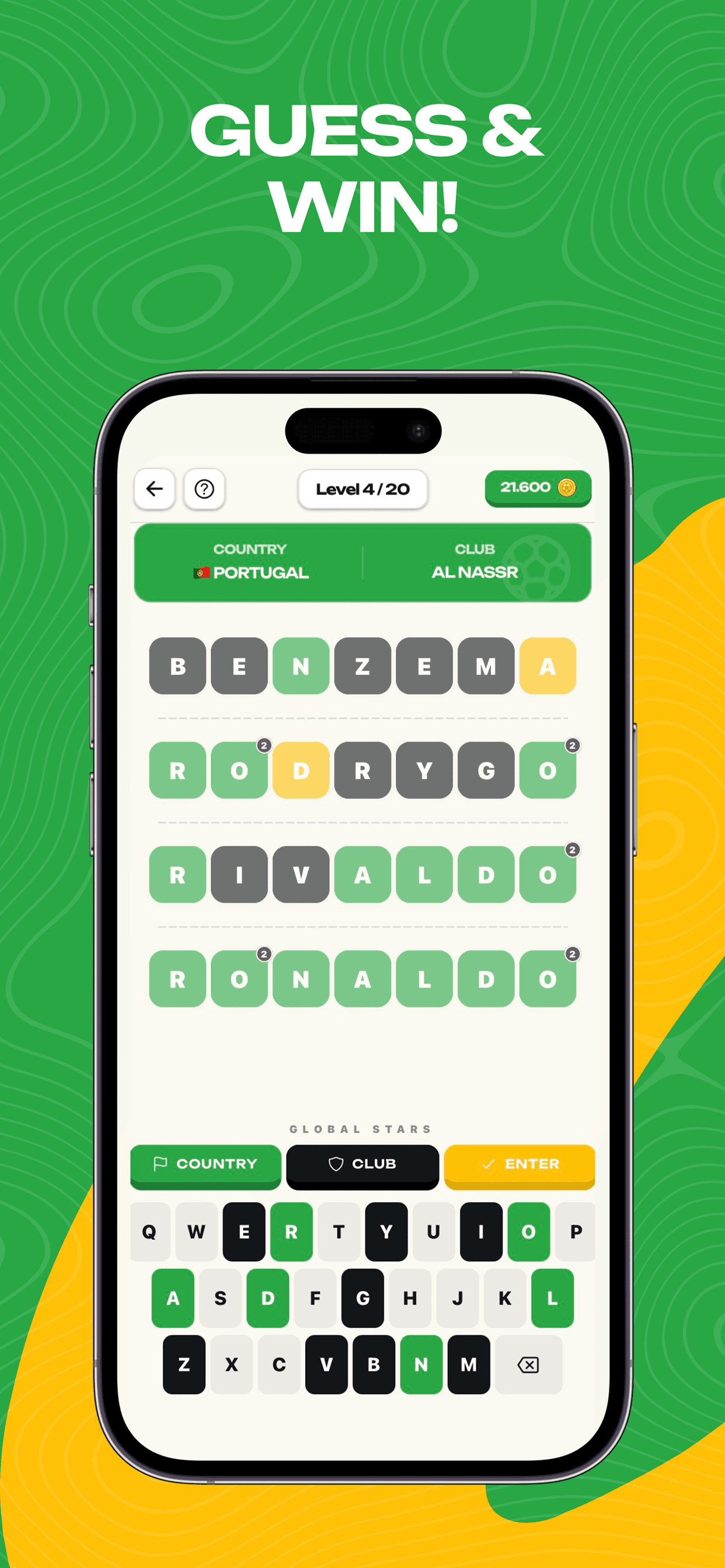 Goalistry: Football Word Game screenshot 1