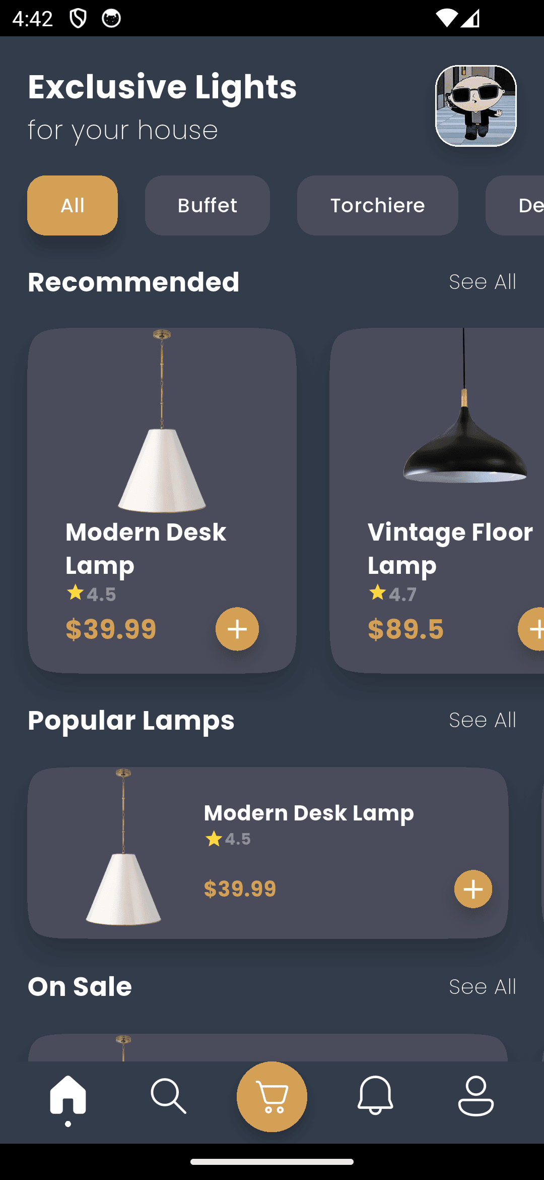 Lamb Mobile App UI screenshot 2