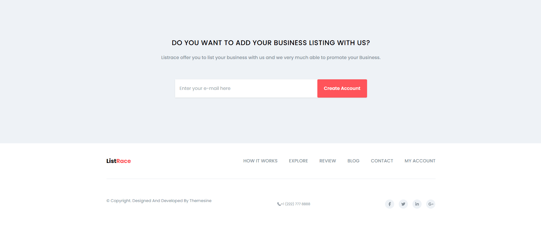 ListRace Website screenshot 5