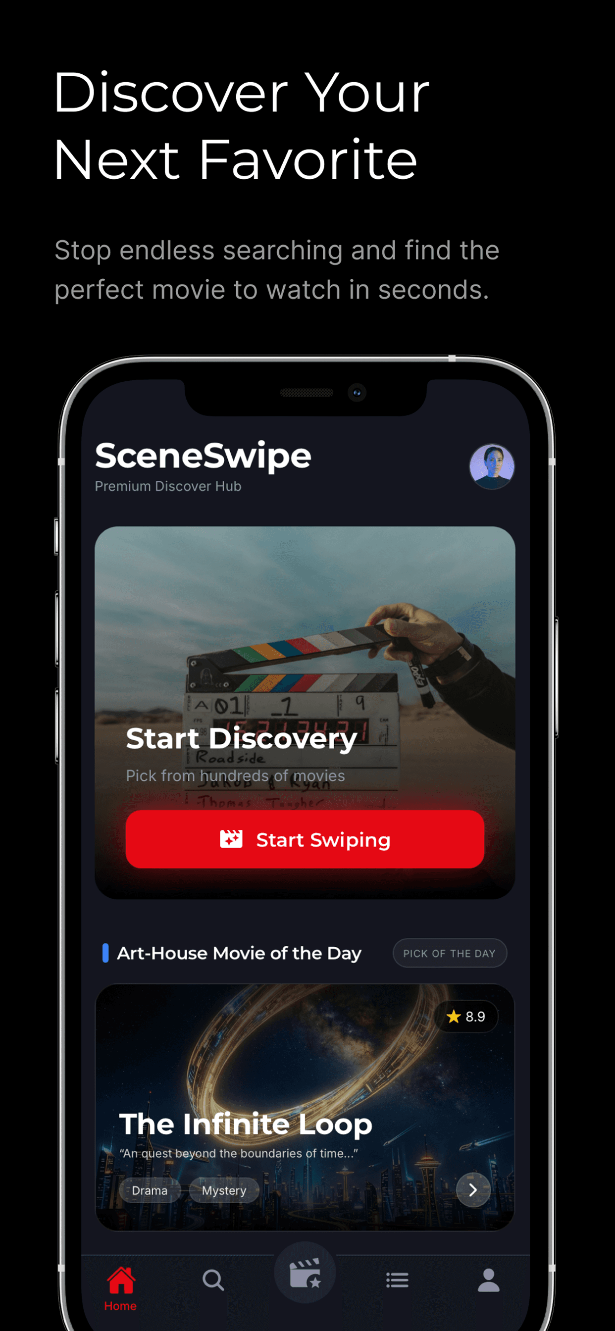 SceneSwipe: Movie Match screenshot 1